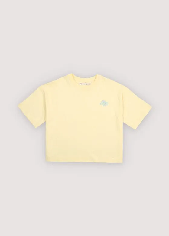 The New Society Salvia Teen T-Shirt maglietta Soft Lemon cotone
