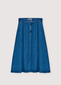 The New Society TNS Tencel Woman Skirt gonna denim medio