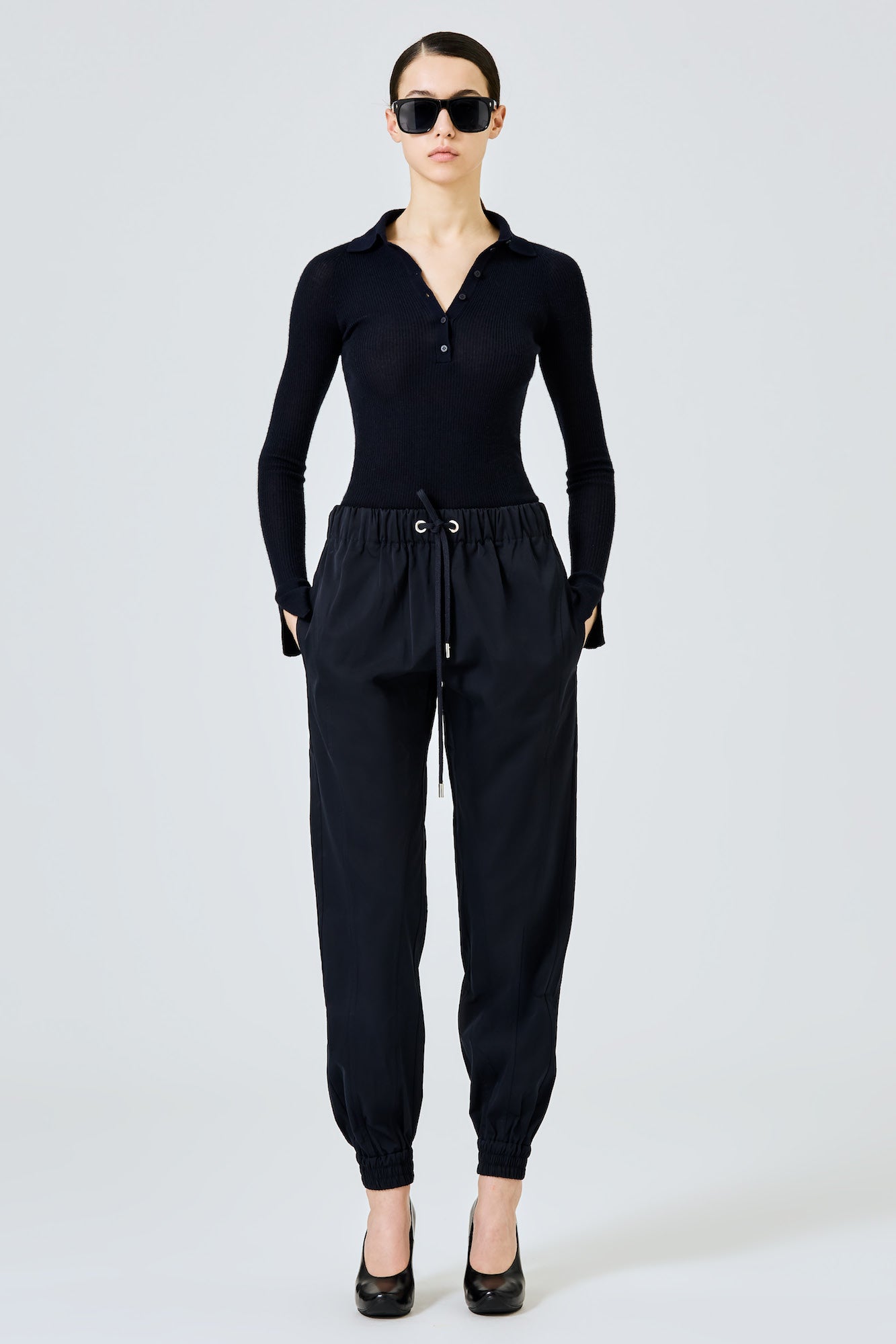 Sa Su Phi Valentina jogger cotone seta blu