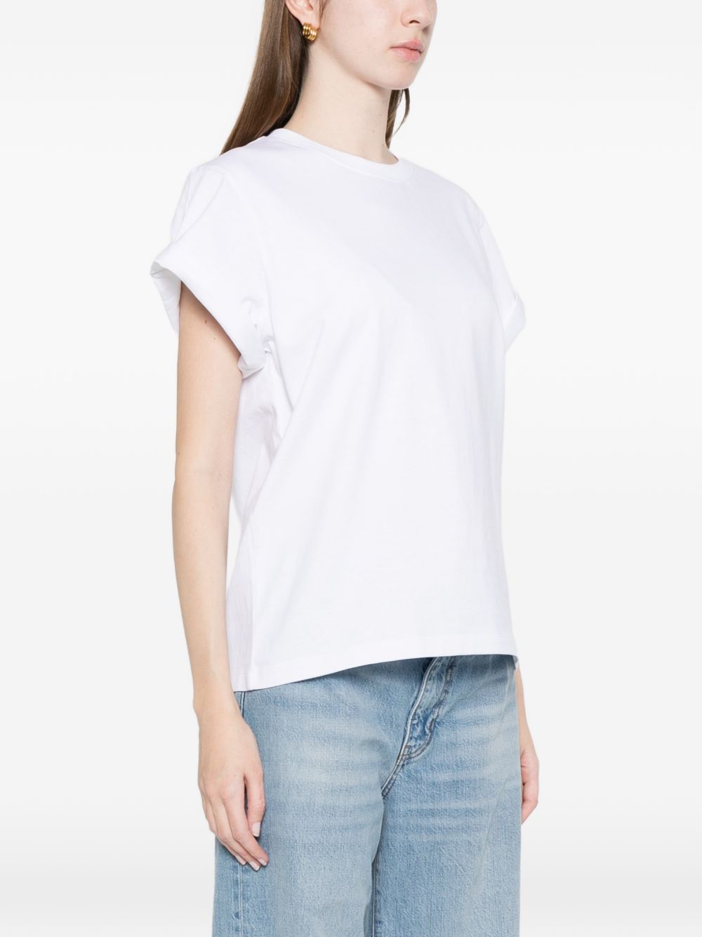 Victoria Beckham 1226JTS007471A t-shirt donna bianca
