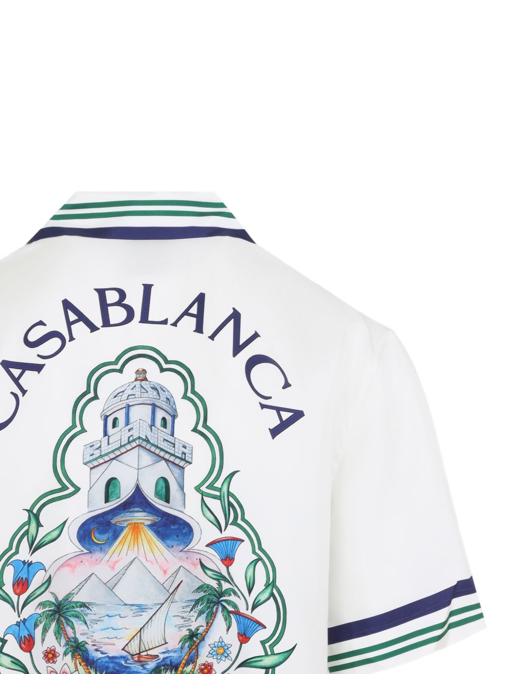 Casablanca M-PF26-SH-003-01 Hotel Emblem Camicia Bianca
