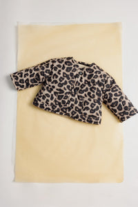 The New Society Moosie giacca neonato leopardata trapuntata