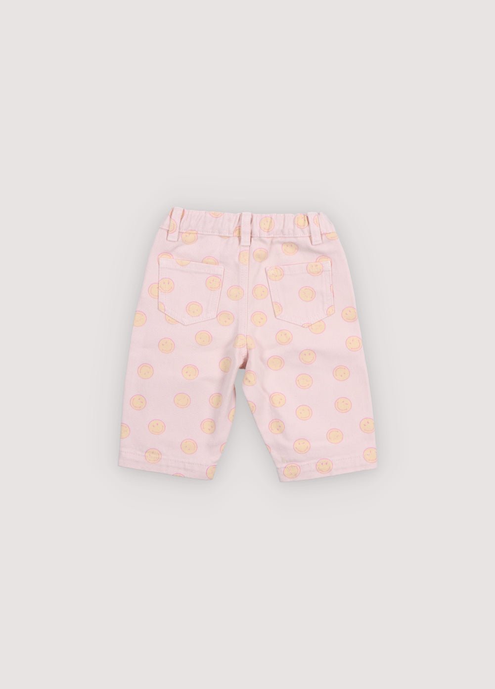 The New Society SmileyWorld Smiley Print pantaloni jeans neonato denim