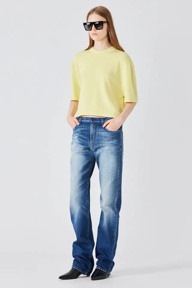 Sa Su Phi T-Shirt Corta maglia gialla cashmere