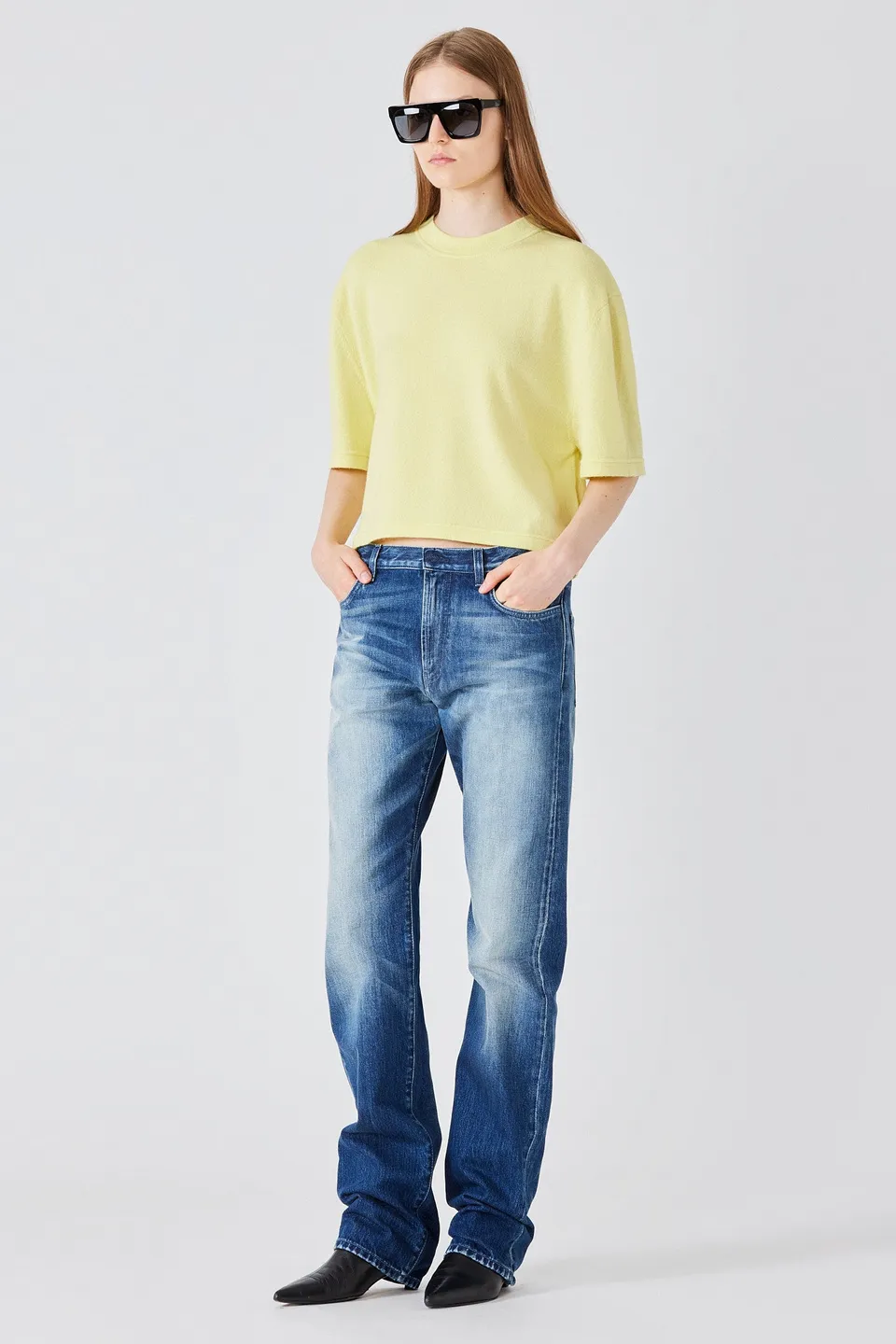 Sa Su Phi T-Shirt Corta maglia gialla cashmere