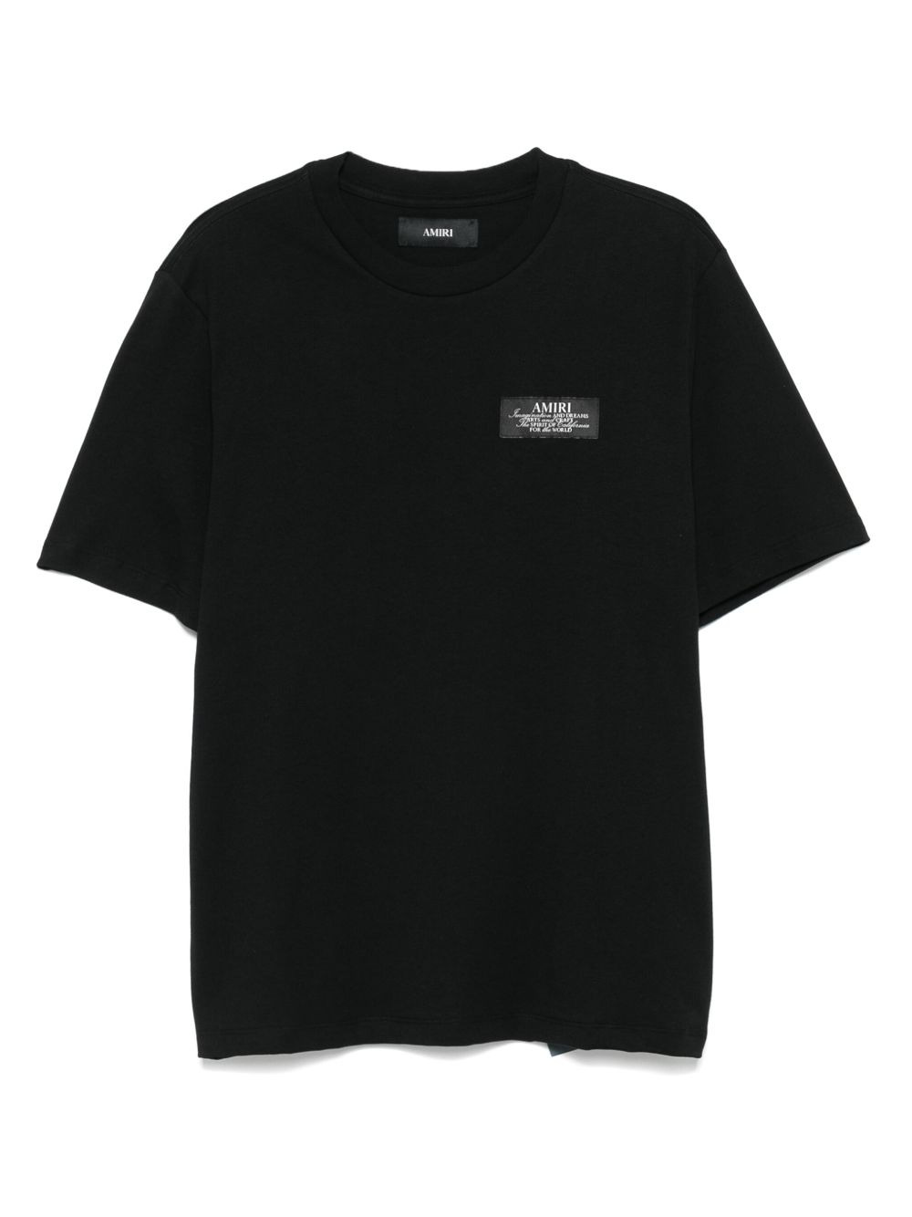Amiri AMJYTE1198 t-shirt nera logo uomo cotone
