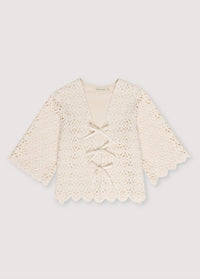 The New Society Narciso blusa crochet cocco cotone