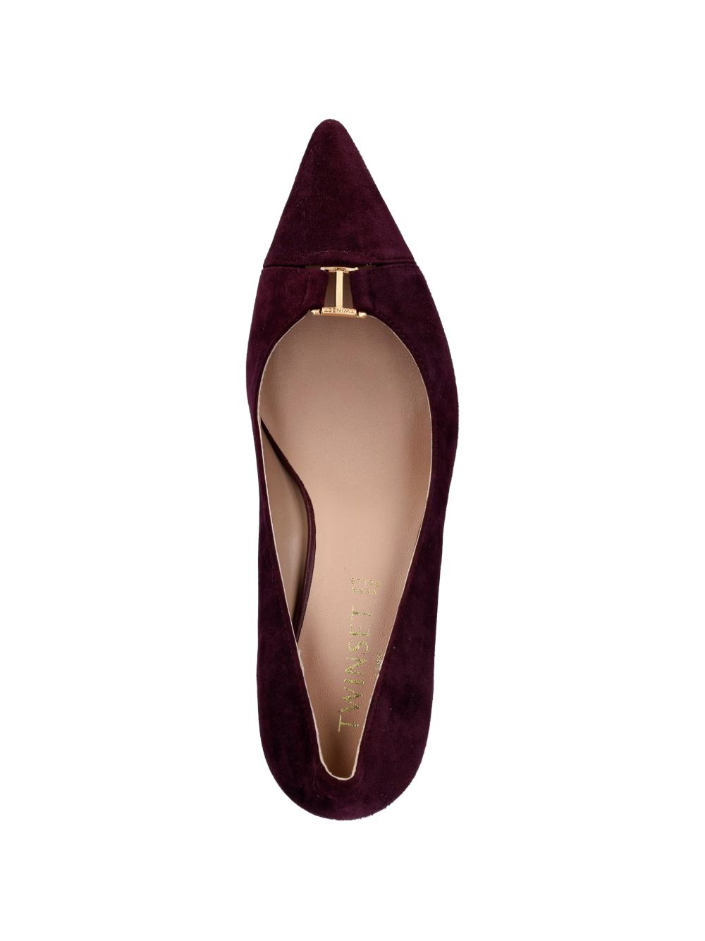 Twinset 262TCP014 scarpe con tacco bordeaux