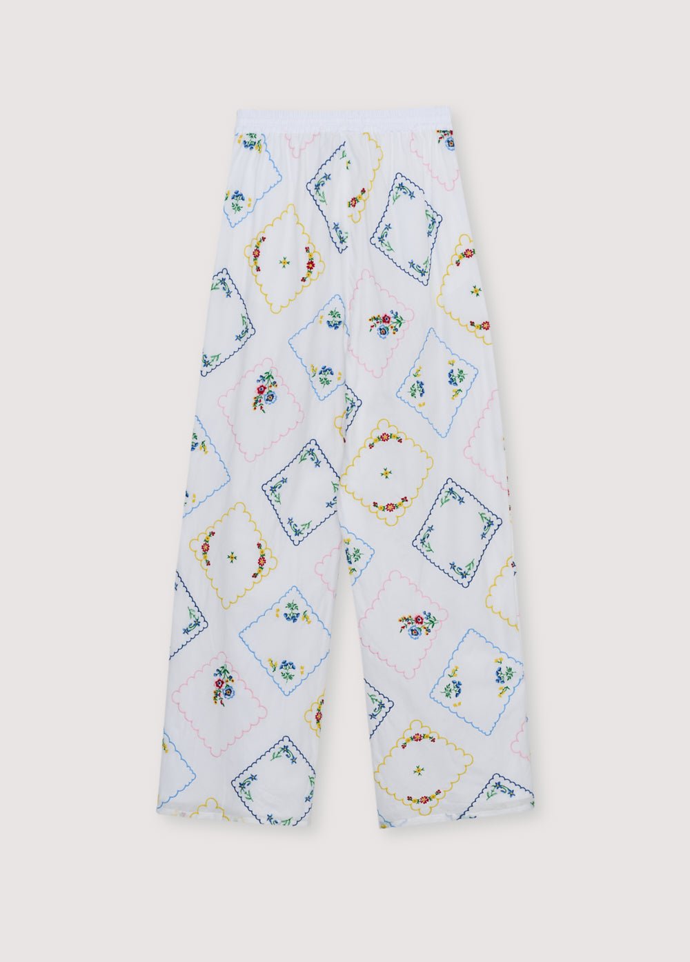 The New Society Jacinthe pantalone donna ricamo multicolore