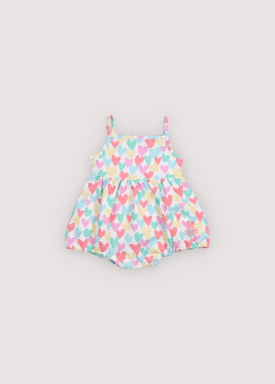 THE NEW SOCIETY Annis pagliaccetto cuori 6 mesi cotone