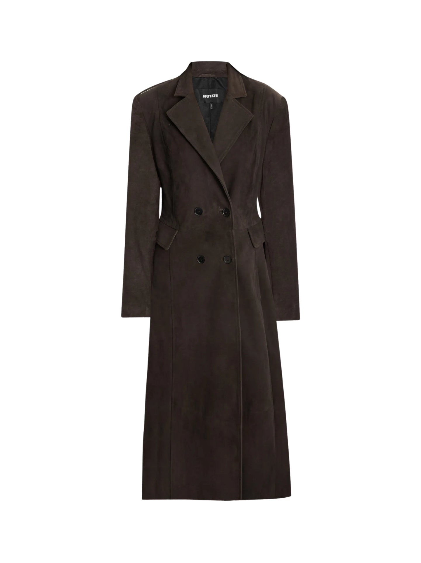 Rotate 1165031111 Ganache cappotto donna cioccolato pelle