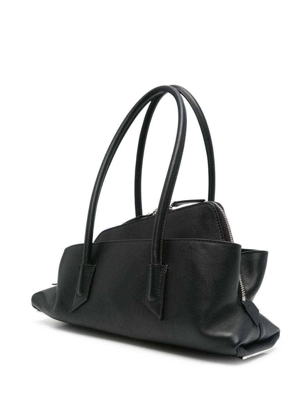 The Attico 250WAH00058 borsa a mano nera pelle