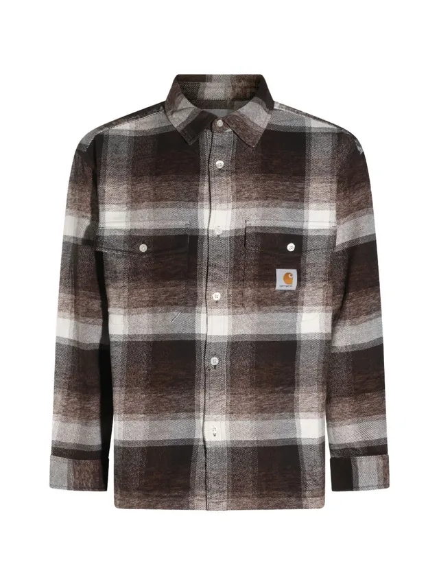 Carhartt I037139 camicia tabacco uomo in cotone