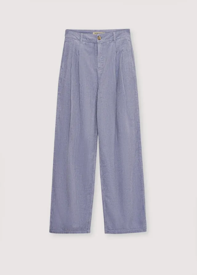 The New Society Nicol pantaloni donna Lilac Haze velluto