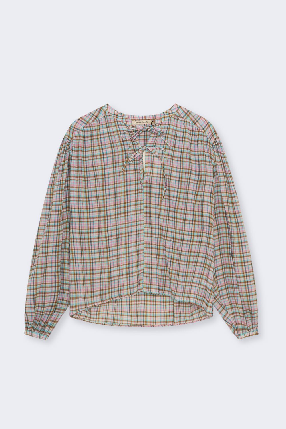THE NEW SOCIETY Zinnia camicia quadri 12 anni cotone