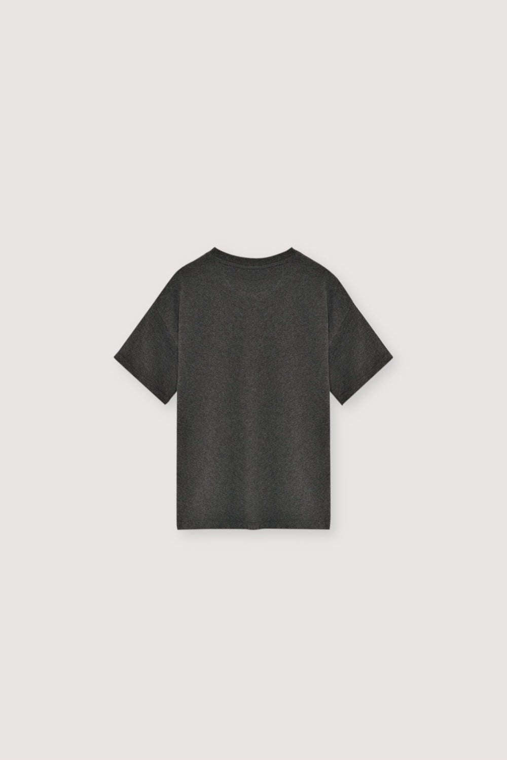 The New Society Nico maglietta grigio melange logo