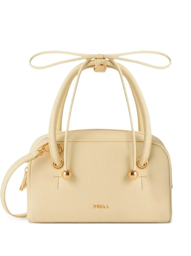 Furla WE00915 borsa a mano gialla pelle