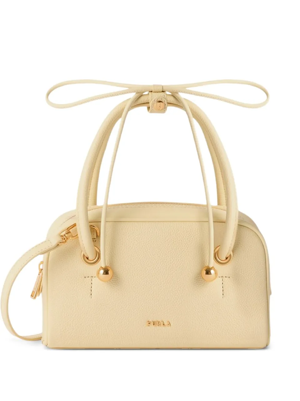Furla WE00915 borsa a mano gialla pelle
