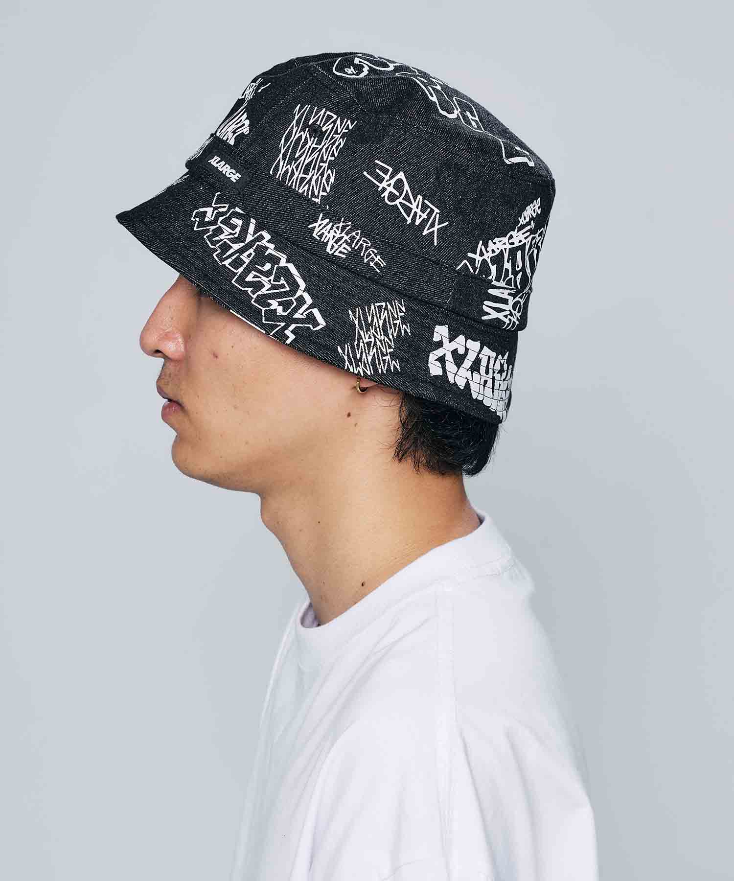 X-Large Graffiti Denim cappello indaco M cotone