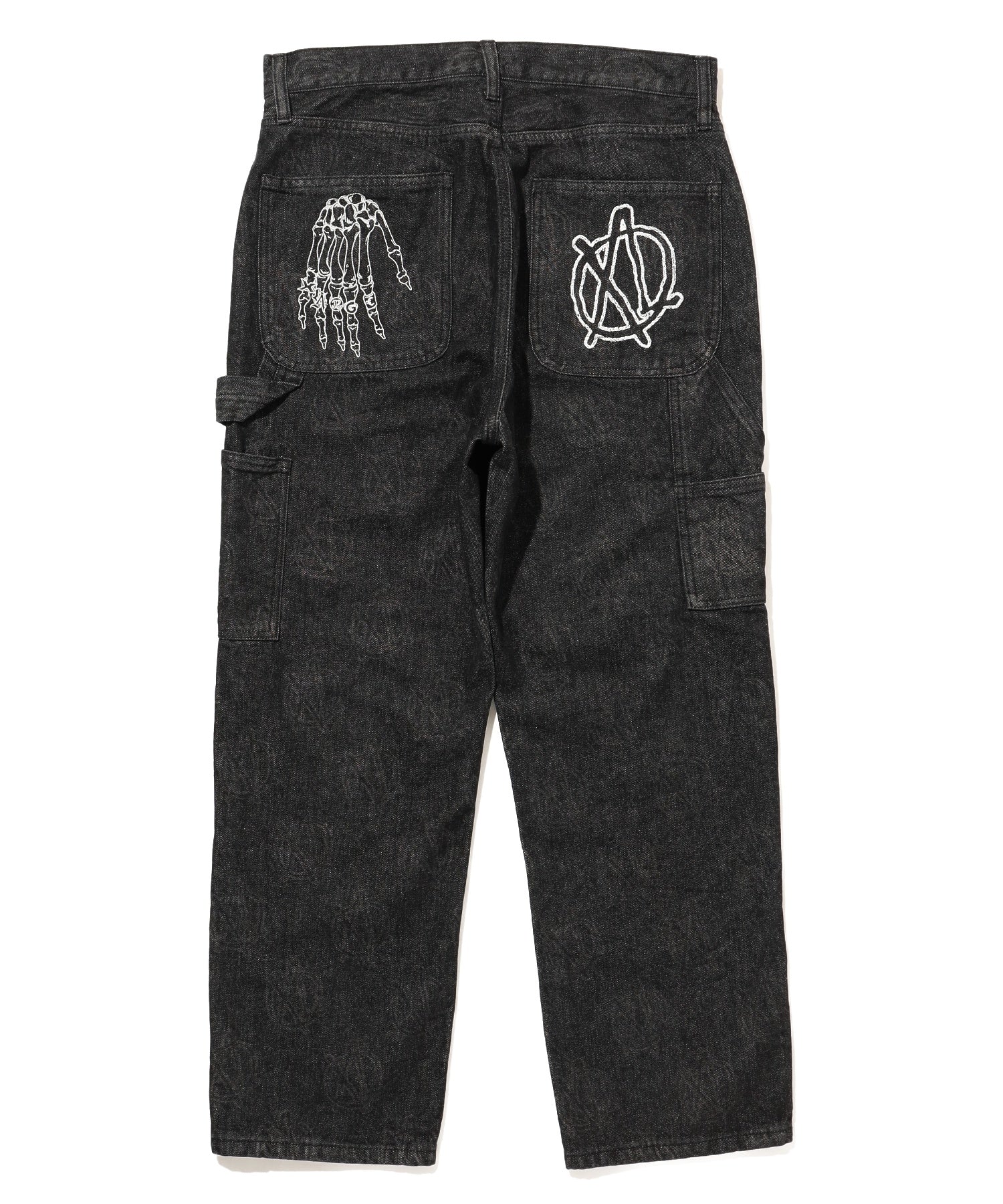 X-Large Allover Circle jeans nero denim