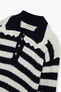 THE NEW SOCIETY Reverie Polo polo Black Iris cashmere
