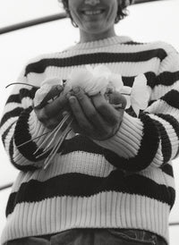 The New Society Musa Men Jumper Summer Midnight Knit Stripes maglione
