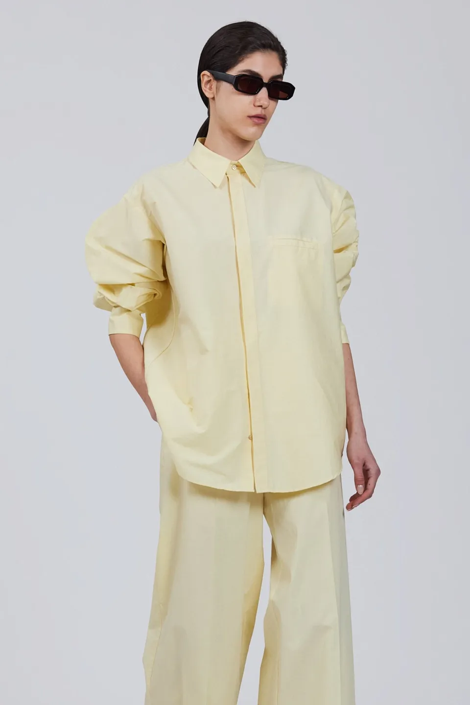 Sa Su Phi Baloon camicia cotone fango