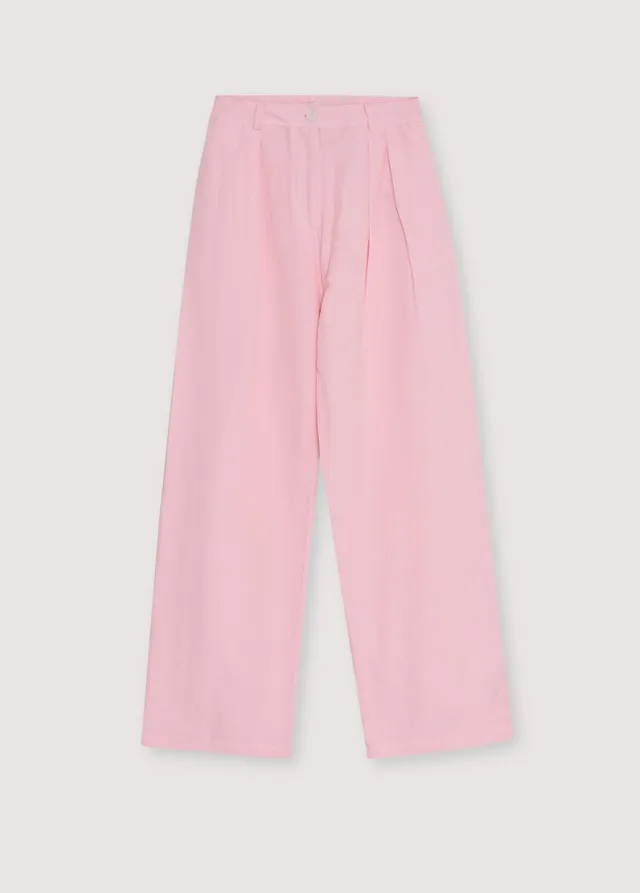 The New Society Amaryllis pantalone donna rosa lino