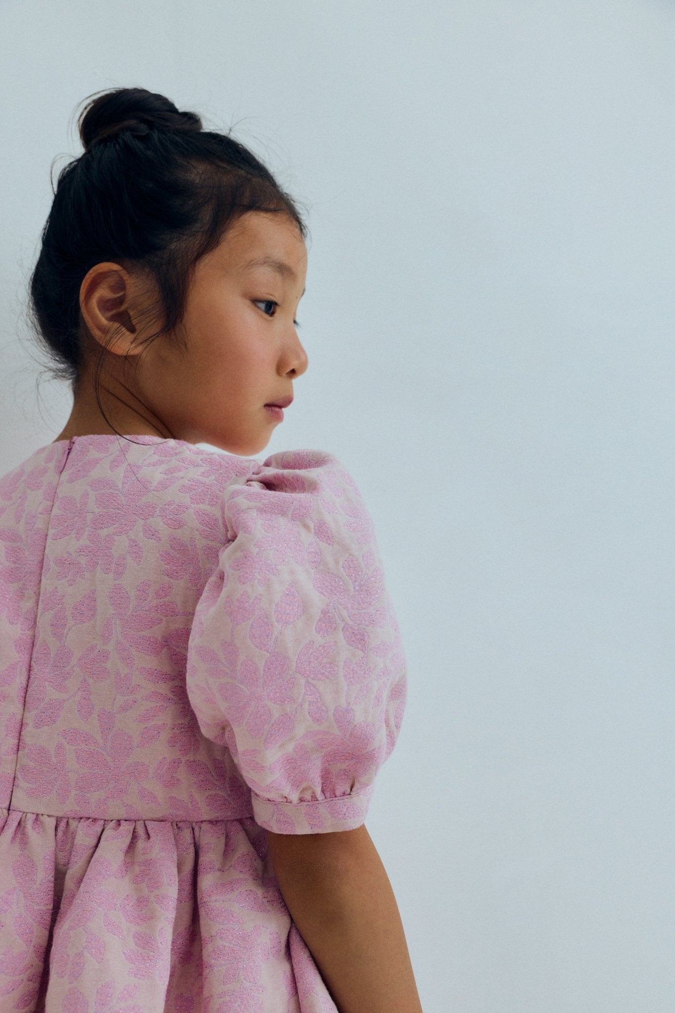 The New Society Freesia Jacquard vestito rosa lurex