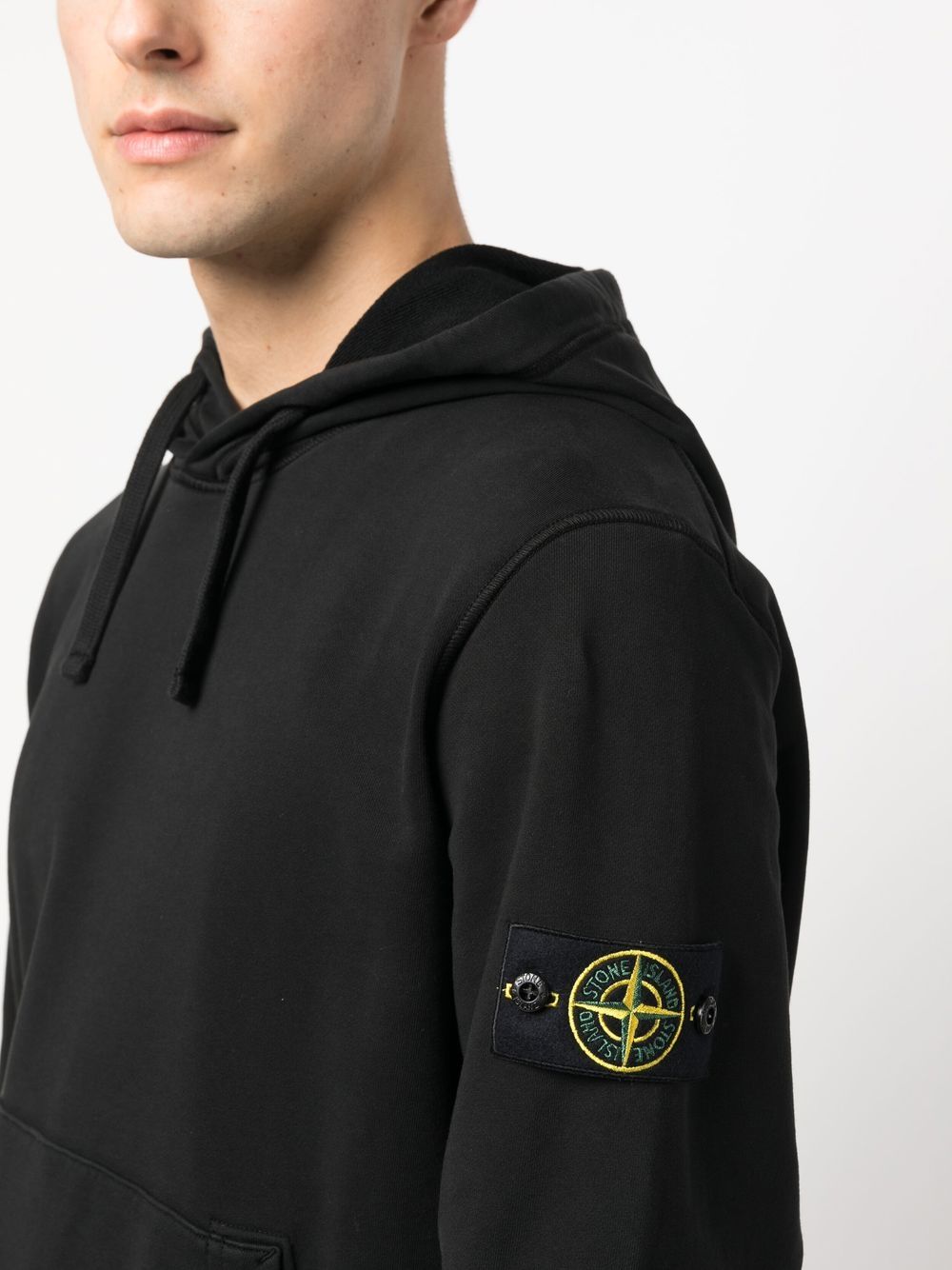 Stone Island L2S156100062 felpa con cappuccio nera