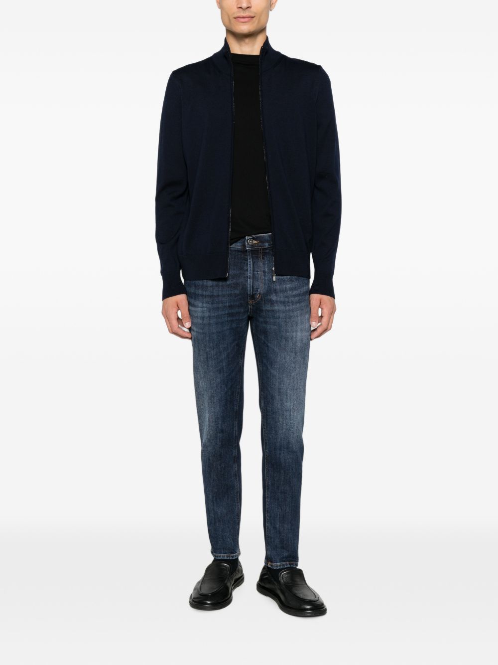 Boss 50566344 felpa blu scuro uomo