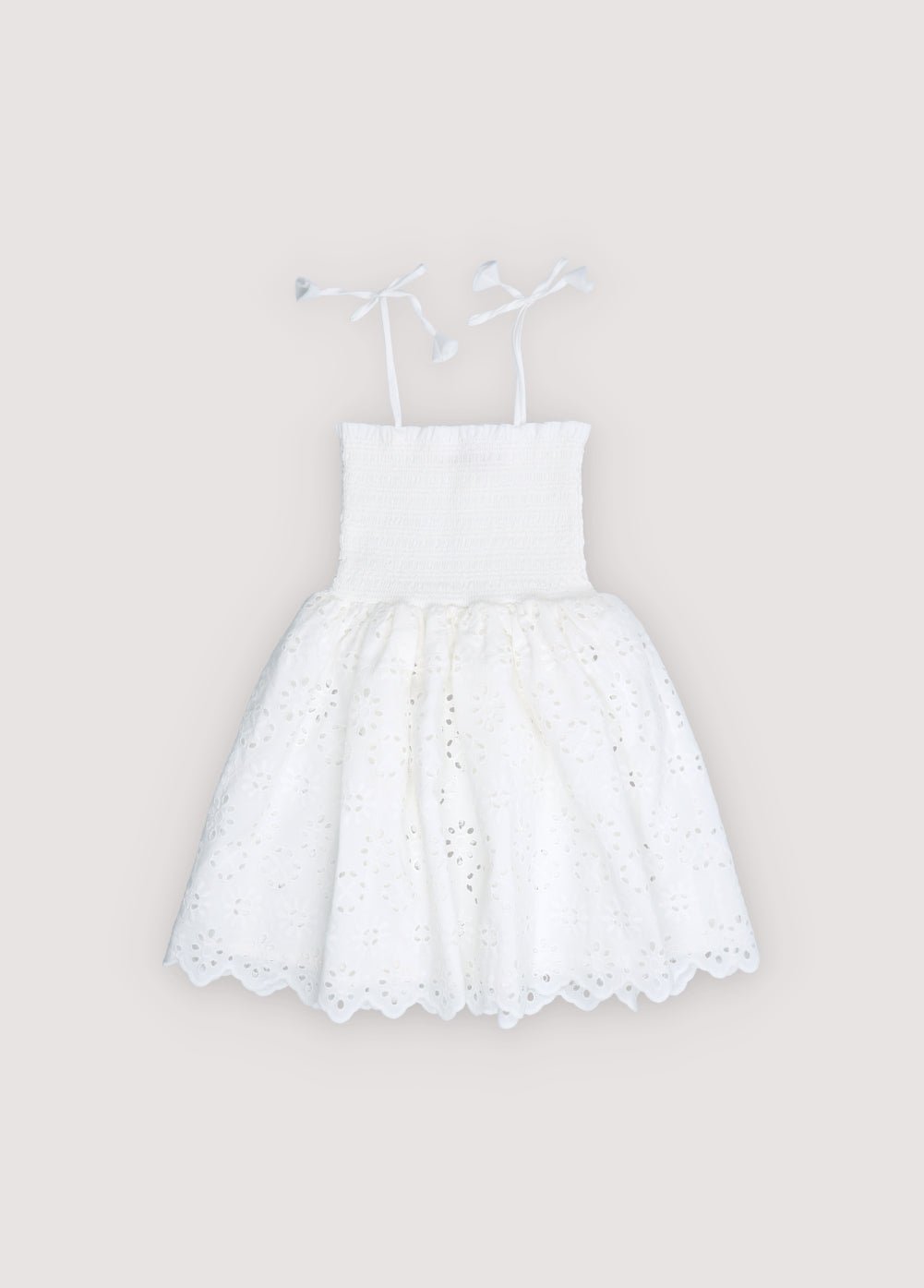 The New Society Sakura vestito ricamato bianco 6 anni