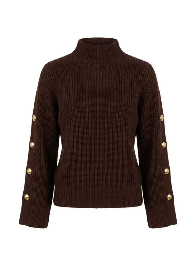 Twinset 262TP3170 maglia marrone scuro donna