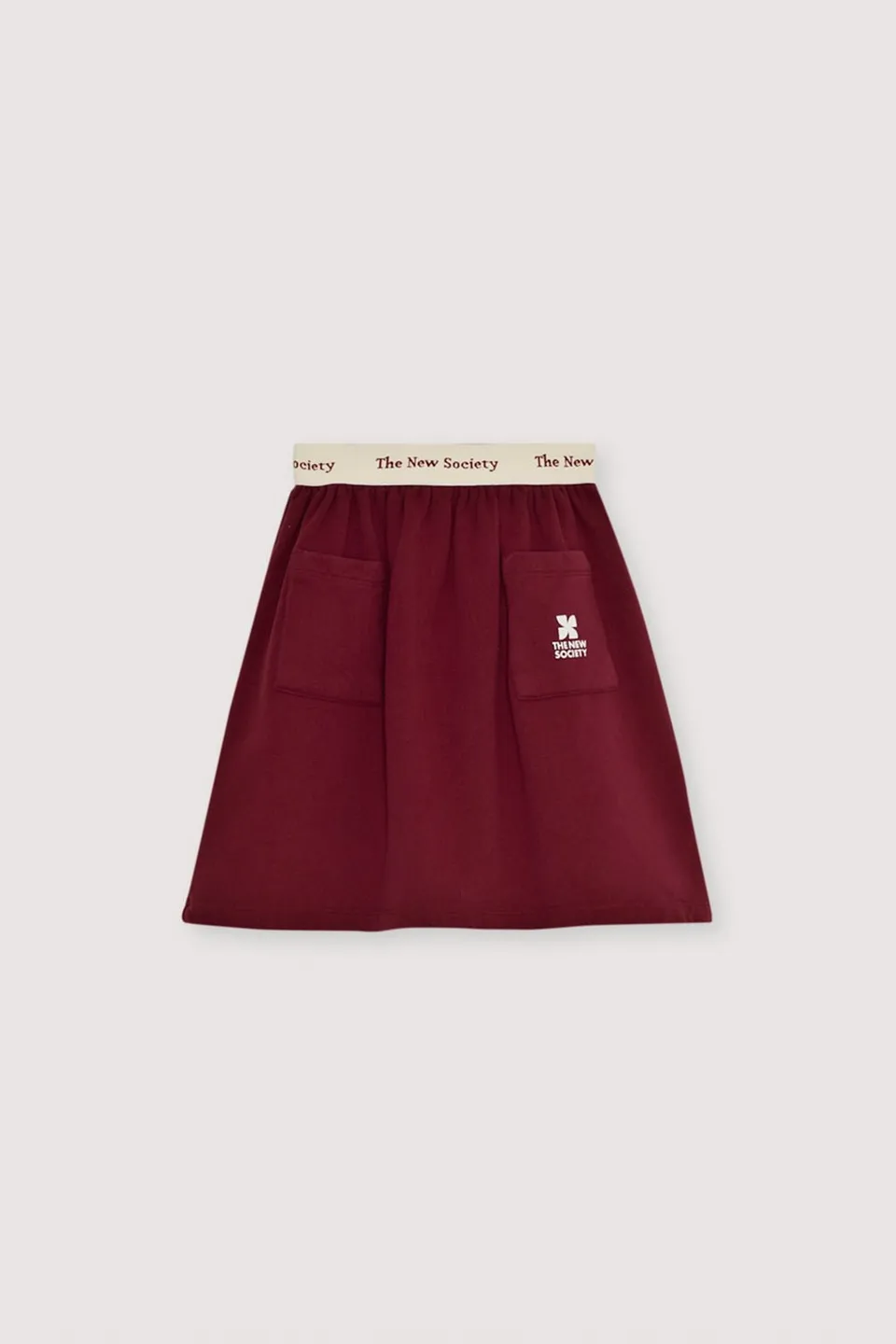 The New Society TNS Logo Special Skirt Plum gonna lunga prugna