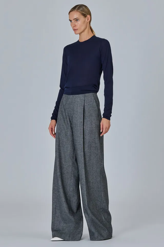 Sa Su Phi maglione girocollo punto rasato donna
