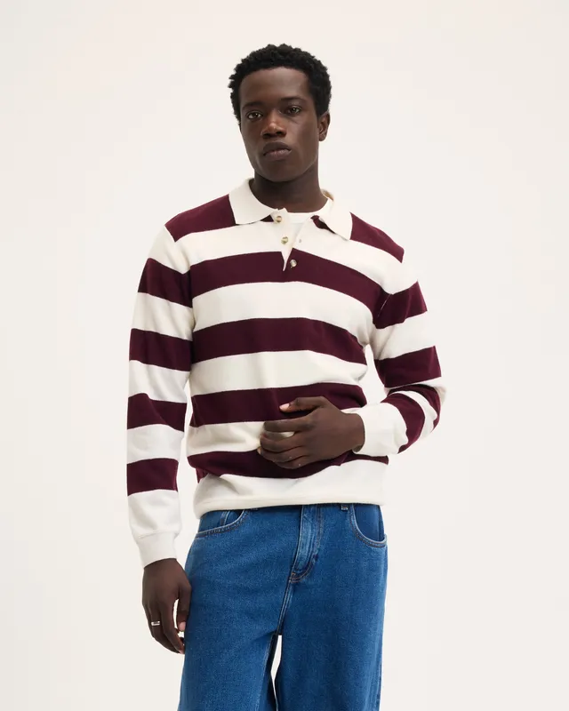 Goodpeople Ken polo in maglia lana bordeaux