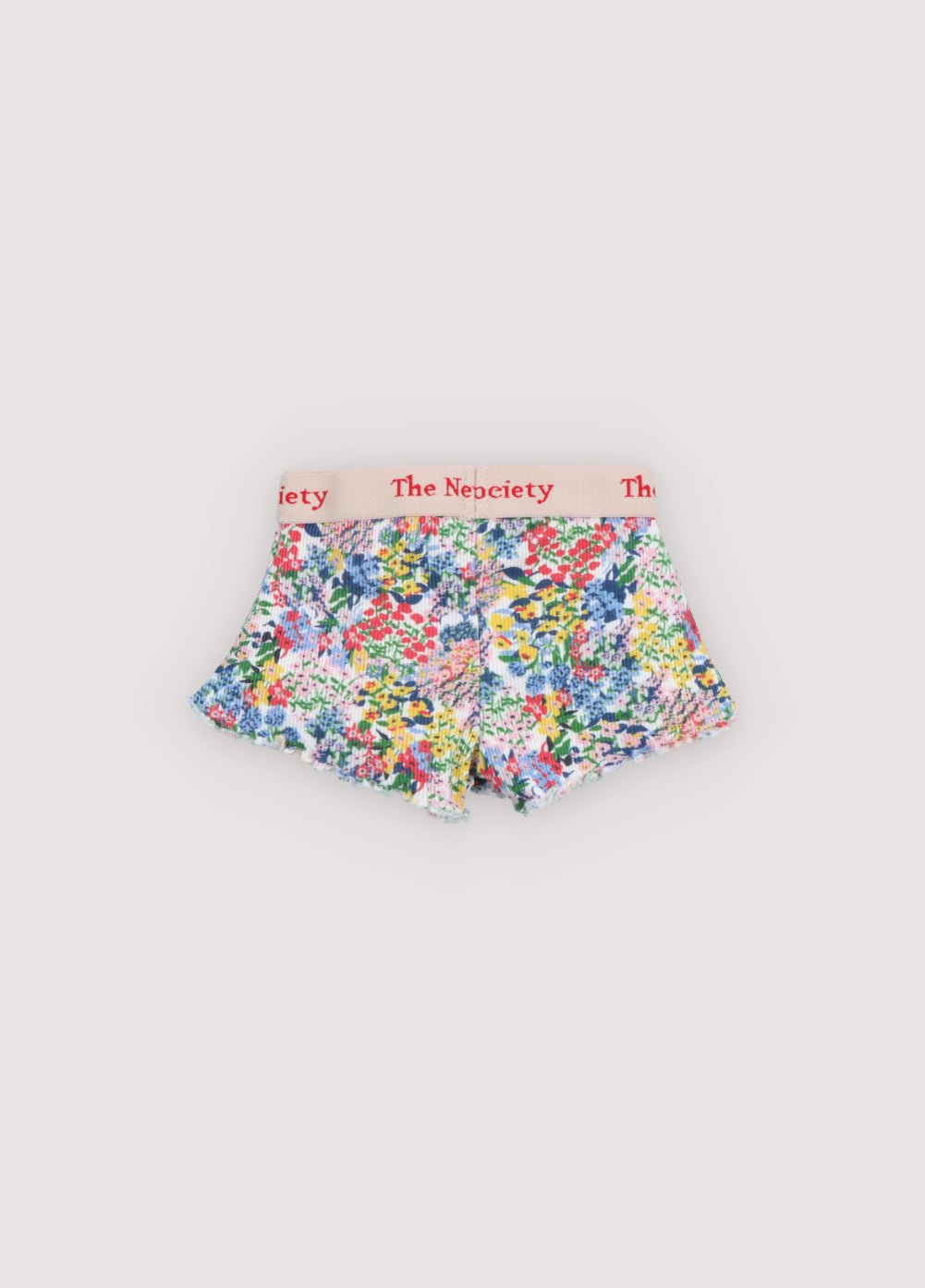 The New Society Rib shorts neonato fiori 6m