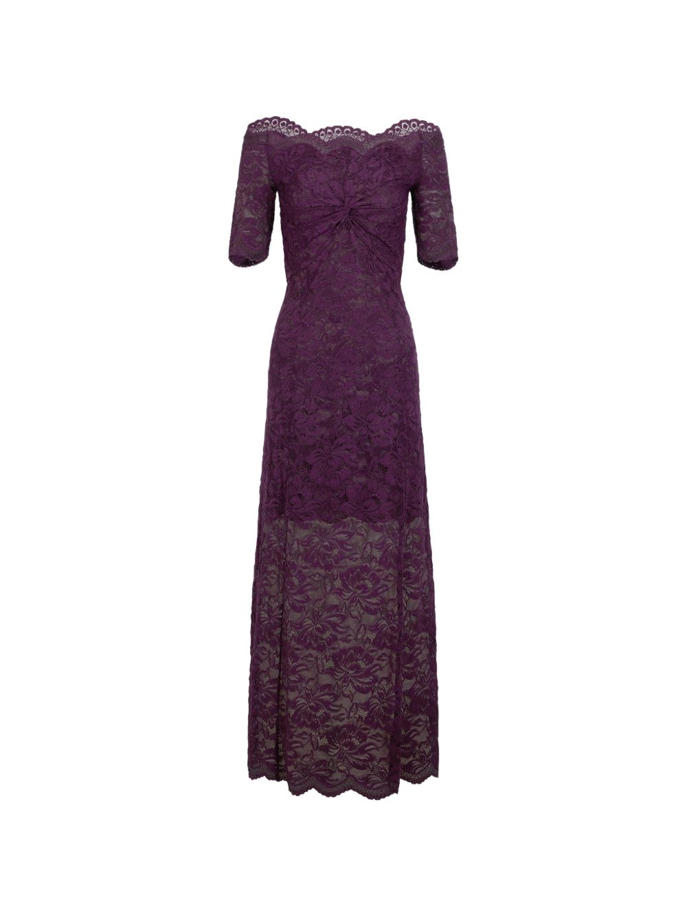 Rabanne 26AJR0106PA0170 abito lungo donna magenta
