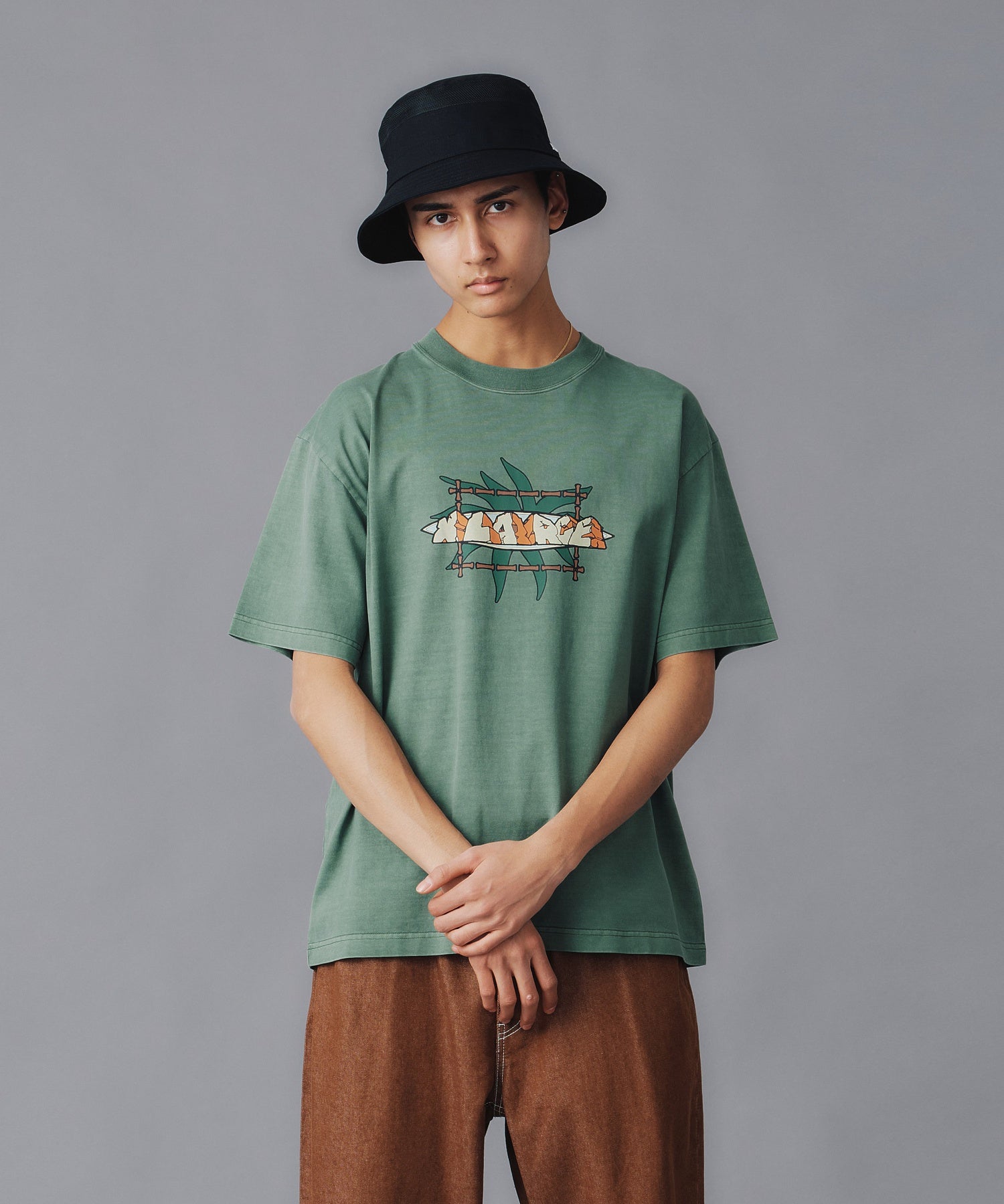X-Large Stone Monument t-shirt verde in cotone