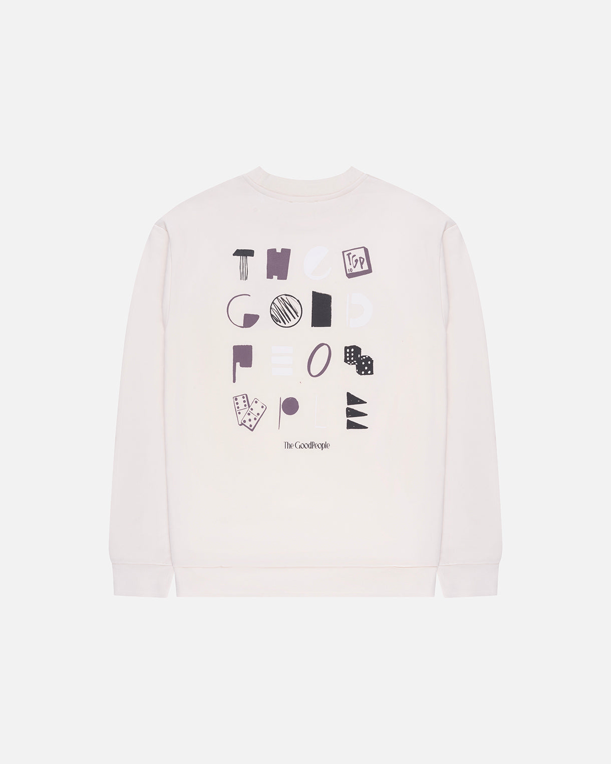 Goodpeople Lax maglione stampa bianco cotone