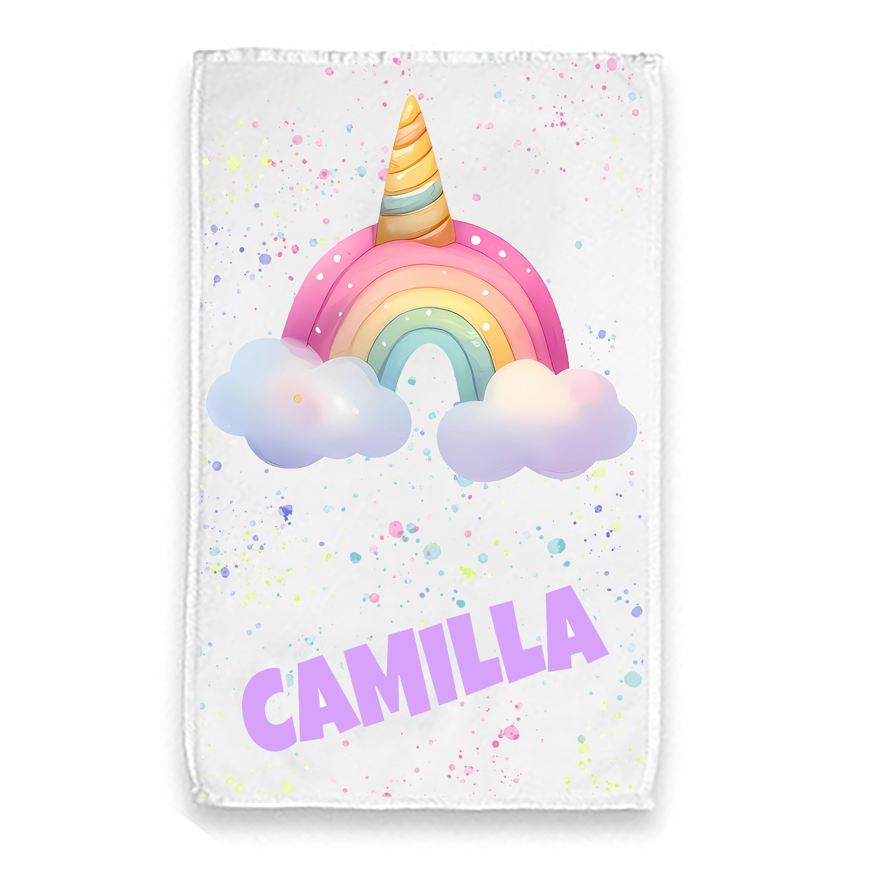 Mr. Gadgets Arcobaleno Unicorno asciugamano spugna personalizzato