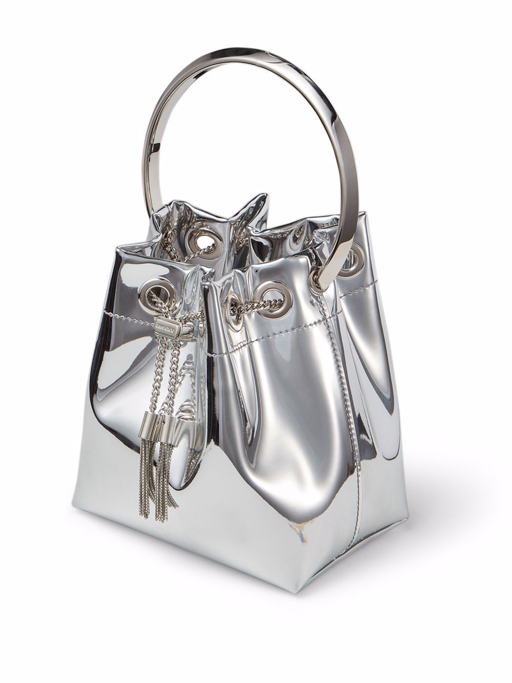 Jimmy Choo Bon Bon borsa a mano argento