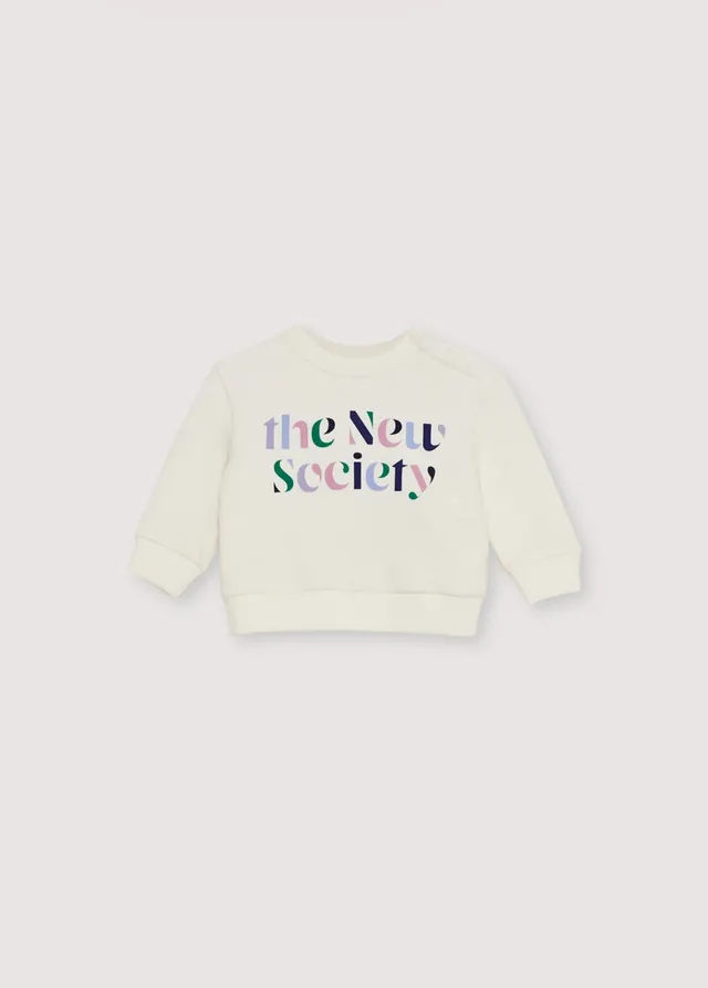 The New Society Alice felpa neonato bianca 6 mesi
