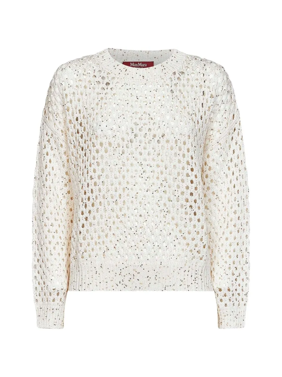 Max Mara Studio 2626366141600 maglia donna bianco naturale