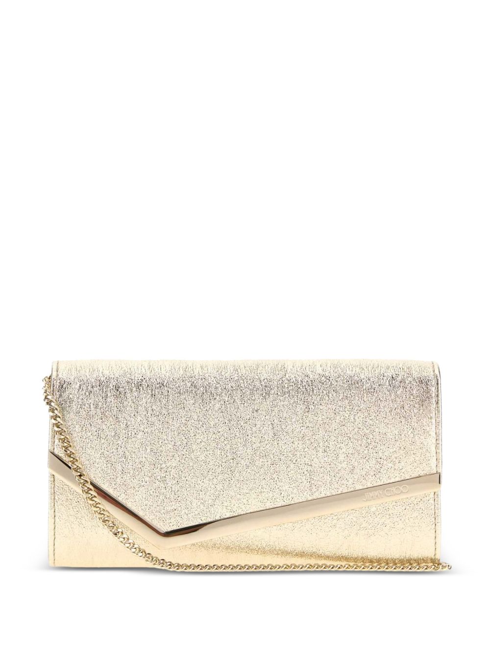 Jimmy Choo Emmie borsa a mano platino oro taglia unica