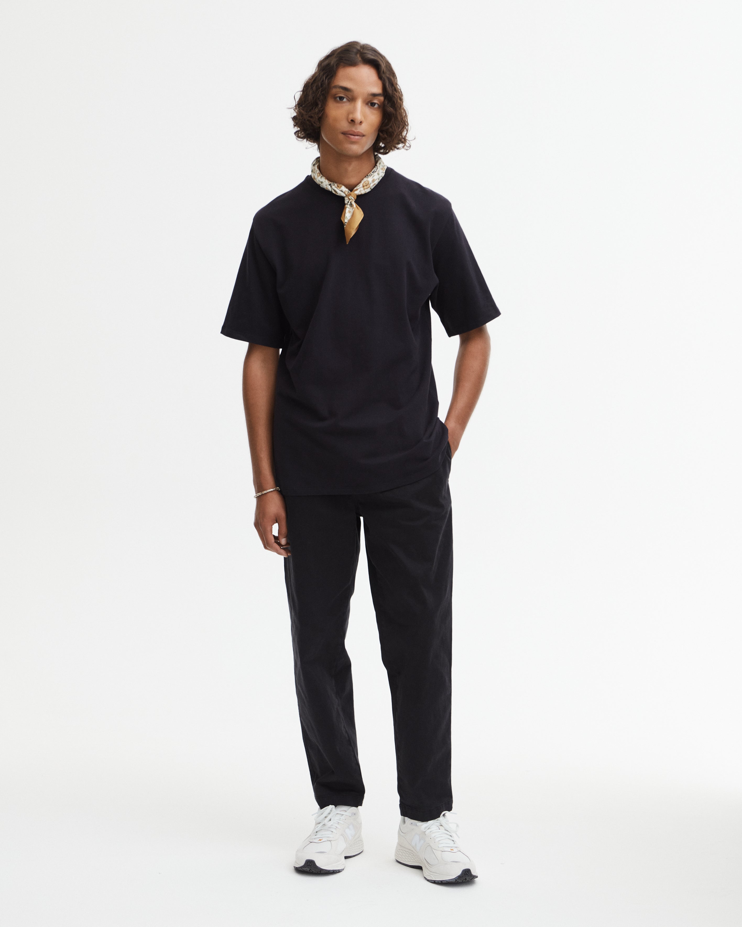 GOODPEOPLE Ted Soft Relaxed Fit maglietta cotone nera