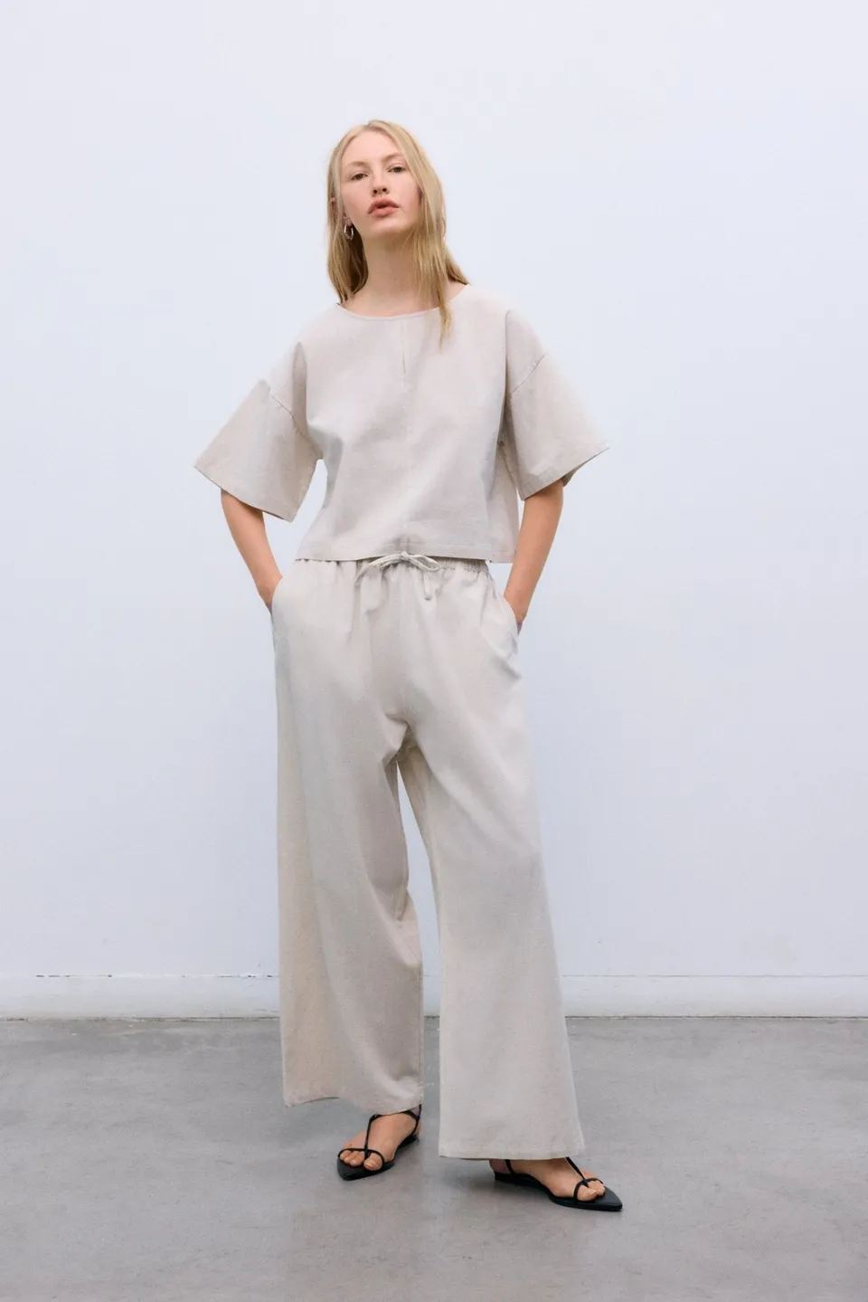 The New Society Melissa camicia donna Sand Vigore lino