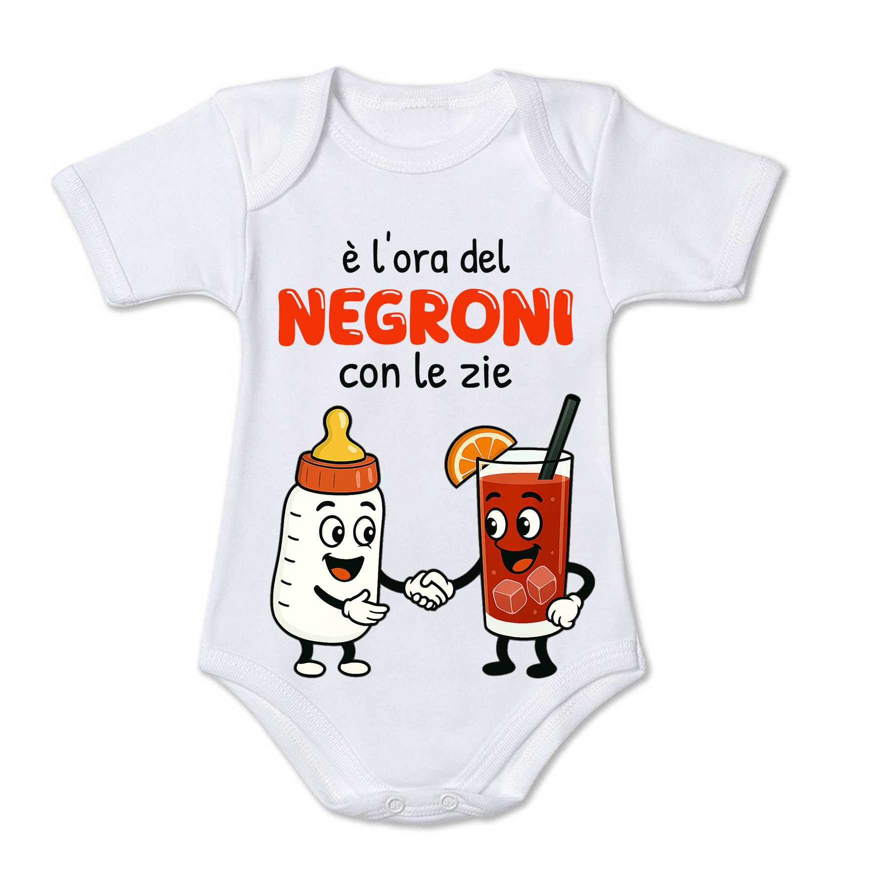 Mr. Gadgets Negroni Zii body neonato cotone maniche corte