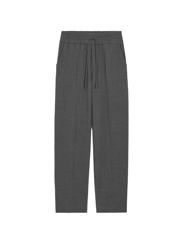 AMI UTR918/WV0211A189 pantaloni grigio carbonio uomo