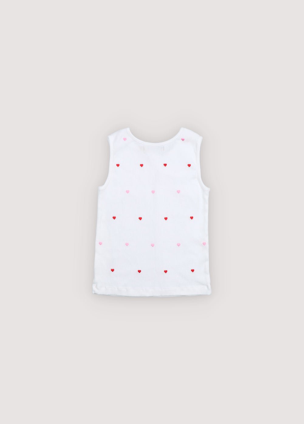 The New Society Petunia Canotta Bimba Cuori Pure Cloud Cotone